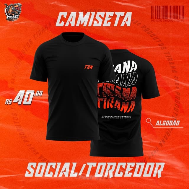 Camiseta Social Torcedor Tirana